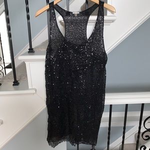Black sequin Victoria’s Secret tunic